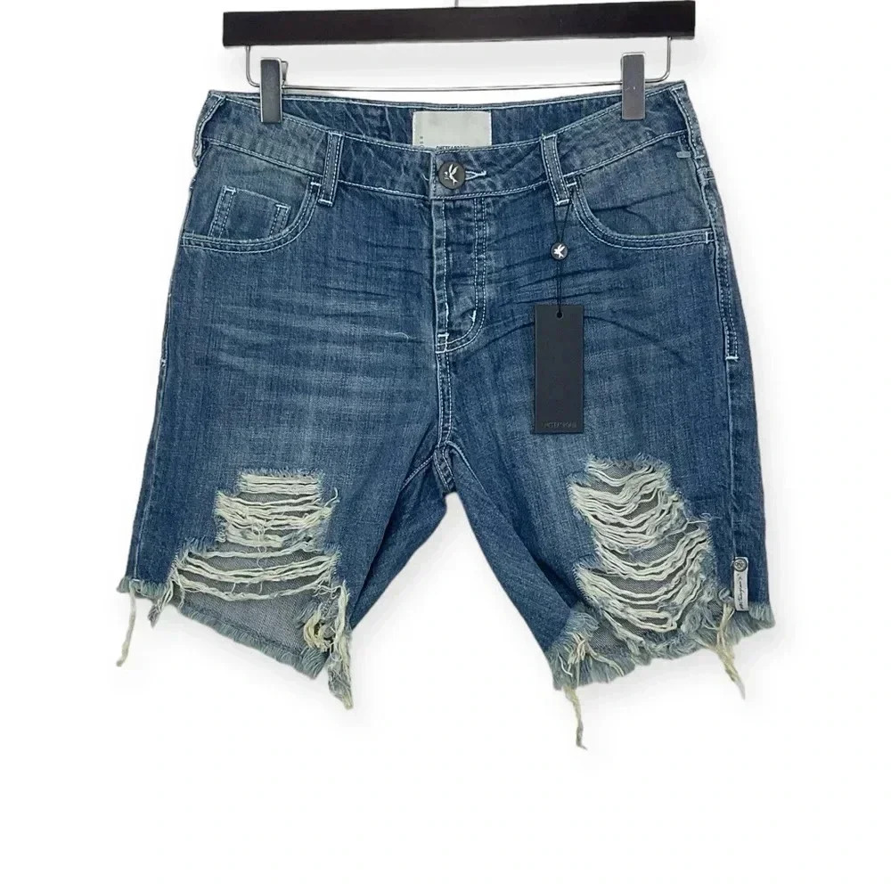 One Teaspoon Rodeo Blue Stevie Jean Shorts Size 24